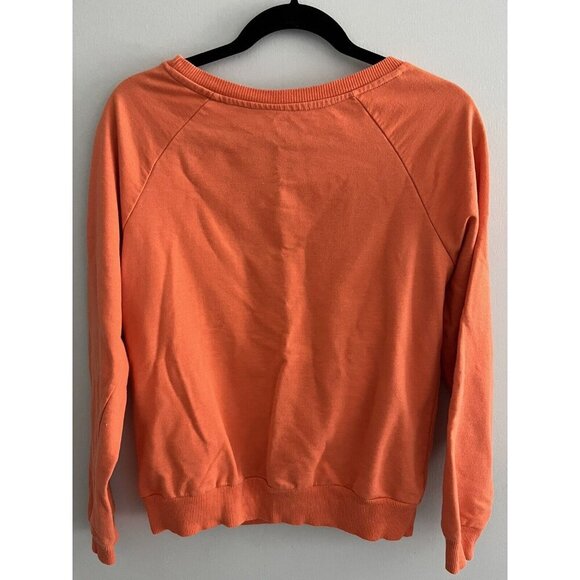 Looney Tunes Bugs Bunny VTG Orange Graphic Print Crew Neck Youth Large Sweater - Picture 4 of 9